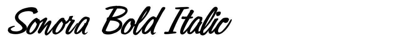 Sonora Bold Italic